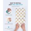 imageArt3d 10Sheet Peel and Stick Backsplash for Kitchen Dcor SelfAdhesive Diamond Mosaic Tiles for Fireplace Bathroom