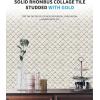 imageArt3d 10Sheet Peel and Stick Backsplash for Kitchen Dcor SelfAdhesive Diamond Mosaic Tiles for Fireplace Bathroom
