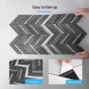 imageArt3d 10Sheet Peel and Stick Backsplash for Kitchen Dcor SelfAdhesive Tile Hexagon Mosaic TilesBlack with Silver Metal