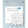imageArt3d 10Sheet Peel and Stick Backsplash for Kitchen Dcor SelfAdhesive Tile Hexagon Mosaic TilesGold Studded