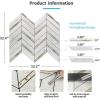 imageArt3d 10Sheet Peel and Stick Backsplash for Kitchen Dcor SelfAdhesive Tile Hexagon Mosaic TilesStone Beige Mixed Gold Metal