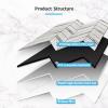 imageArt3d 10Sheet Peel and Stick Backsplash for Kitchen Dcor SelfAdhesive Tile Hexagon Mosaic TilesStone Beige Mixed Gold Metal