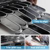 imageArt3d 10Sheet Peel and Stick Kitchen Backsplash Tile Vinyl Stick On Wall Tile Sticker for Bathroom Laundry Room Back Splashes 12quotx12quot Black MarbleBlack Marble