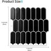 imageArt3d 10Sheet Peel and Stick Kitchen Backsplash Tile Vinyl Stick On Wall Tile Sticker for Bathroom Laundry Room Back Splashes 12quotx12quot Black MarbleBlack