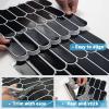 imageArt3d 10Sheet Peel and Stick Kitchen Backsplash Tile Vinyl Stick On Wall Tile Sticker for Bathroom Laundry Room Back Splashes 12quotx12quot Black MarbleBlack
