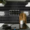 imageArt3d 10Sheet Peel and Stick Kitchen Backsplash Tile Vinyl Stick On Wall Tile Sticker for Bathroom Laundry Room Back Splashes 12quotx12quot Black MarbleBlack