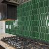 imageArt3d 10Sheet Peel and Stick Kitchen Backsplash Tile Vinyl Stick On Wall Tile Sticker for Bathroom Laundry Room Back Splashes 12quotx12quot Black MarbleGreen Marble