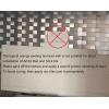 imageArt3d 5Piece Metal Backsplash Tile Peel and Stick Mosaics for Kitchen Backsplashes SilverSilver