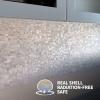 imageArt3d Bathroom Backsplash Mother of Pearl Backsplash Shell Mosaic Tile for Kitchen Shower Tub Sink Bathroom Tile 6 WhiteMortar
