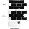 imageArt3d Peel and Stick Backsplash Tile Green for Kithchen Bathroom Laundry Room Stove RV 20Pack of 12 x 6quot SelfAdhesive Vinyl Stick On Subway TileBlack