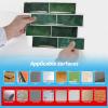 imageArt3d Peel and Stick Backsplash Tile Green for Kithchen Bathroom Laundry Room Stove RV 20Pack of 12 x 6quot SelfAdhesive Vinyl Stick On Subway TileDark Green