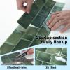 imageArt3d Peel and Stick Backsplash Tile Green for Kithchen Bathroom Laundry Room Stove RV 20Pack of 12 x 6quot SelfAdhesive Vinyl Stick On Subway TileGreen