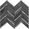 Black with Silver Metal