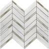 imageArt3d 10Sheet Peel and Stick Backsplash for Kitchen Dcor SelfAdhesive Tile Hexagon Mosaic TilesStone Beige Mixed Gold Metal