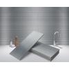 imageArt3d 4quot x 12quot Peel and Stick Stainless Steel Metal Tile for Kitchen Subway Backsplash 15 Pack30