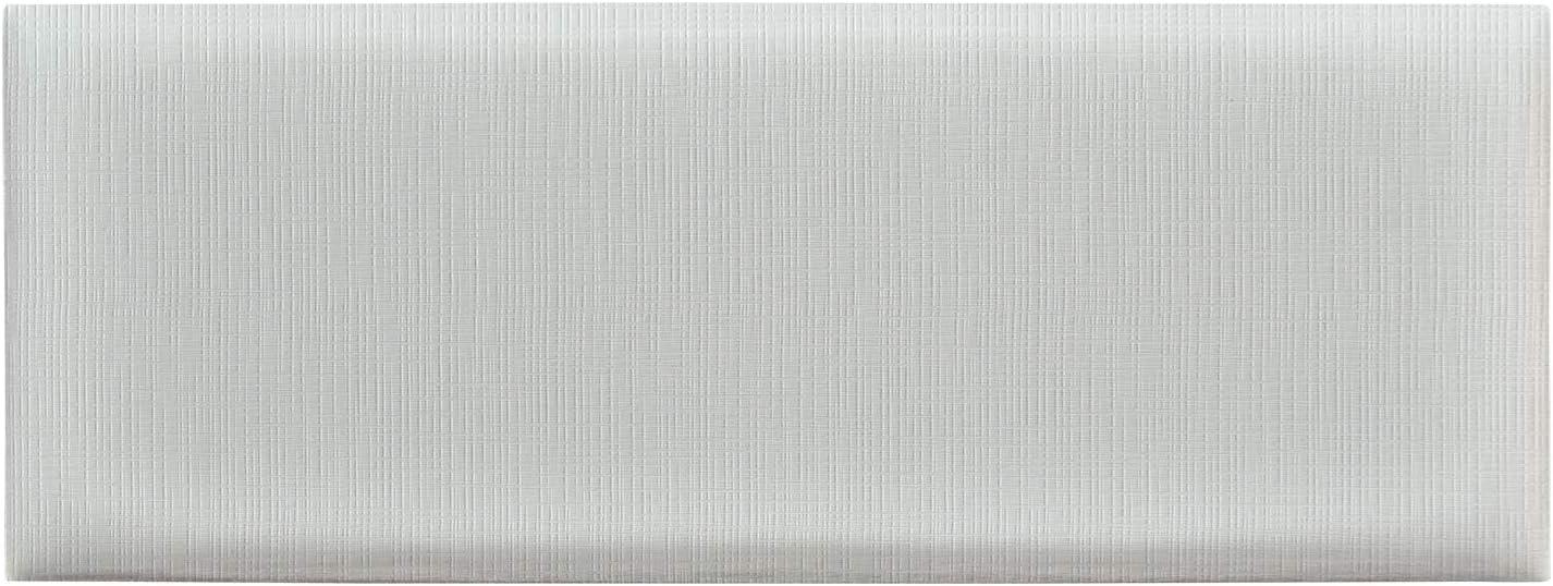 imageArt3d Padded Bed Headboard for QueenTwinKingFullRemovableSized 315x118inches Pack of 8pcsGray Upholstered Wall Panels for Interior Wall DecorIvory