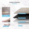 imageArt3d 10Sheet Peel and Stick Backsplash Tile for Kitchen Bathroom Fireplace Laundry Room in White Marble ToneEcru Slate