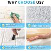 imageArt3d 11Pack Peel and Stick 3D Wall Panels for Interior Wall Decor White Brick Wallpaper Covers 64 SqFt