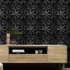 imageArt3d 197quot x 197quot Pack Of 12 Wall Panel City BlackOctagonBlack
