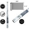 imageArt3d 200quot  173quot Marble Paper Countertops  Shelf Drawer Liner  Gray Decorative Wallpaper  Waterproof Peel and Stick Easily Removable MattWhite Marble