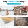 imageArt3d 20Pack105 SqFt Faux Brick 3D Wall Panels Peel and Stick in Stone Ash Self Adhesive Waterproof Foam Wallpaper for Bedroom Bathroom KitchenGrayBrown