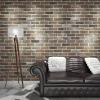 imageArt3d 20Pack105 SqFt Faux Brick 3D Wall Panels Peel and Stick in Stone Ash Self Adhesive Waterproof Foam Wallpaper for Bedroom Bathroom KitchenGrayBrown