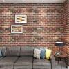 imageArt3d 20Pack105 SqFt Faux Brick 3D Wall Panels Peel and Stick in Stone Ash Self Adhesive Waterproof Foam Wallpaper for Bedroom Bathroom KitchenRed brown