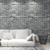 imageArt3d 20Pack105 SqFt Faux Brick 3D Wall Panels Peel and Stick in Stone Ash Self Adhesive Waterproof Foam Wallpaper for Bedroom Bathroom KitchenStone ash