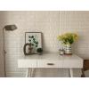 imageArt3d 20Pack105 SqFt Faux Brick 3D Wall Panels Peel and Stick in Stone Ash Self Adhesive Waterproof Foam Wallpaper for Bedroom Bathroom KitchenWhite
