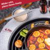imageArt3d 256quot Round Fire Pit Combo with Foldable Legs Portable Tripod Wood Burning Fire Bowl for Barbecue Outside Patio Bonfires ampamp Heating