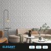 imageArt3d 33Pack 3D Wall Panels for Interior Wall Decor Diamond Textured Feature Wall Paneling for Gaming Living Room TV Wall Background Accent Wall  12 x 12 inch GoldWhite