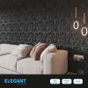 imageArt3d 33Pack 3D Wall Panels for Interior Wall Decor Diamond Textured Feature Wall Paneling for Gaming Living Room TV Wall Background Accent Wall  12 x 12 inch GoldBlack