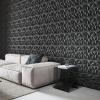 imageArt3d 33Pack 3D Wall Panels for Interior Wall Decor Diamond Textured Feature Wall Paneling for Gaming Living Room TV Wall Background Accent Wall  12 x 12 inch GoldBlack
