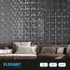 imageArt3d 33Pack 3D Wall Panels for Interior Wall Decor Diamond Textured Feature Wall Paneling for Gaming Living Room TV Wall Background Accent Wall  12 x 12 inch GoldSilver