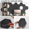 imageArt3d 33Pack 3D Wall Panels for Interior Wall Decor Textured Accent Wall Cover Paneling for Gaming Living Room Bedroom TV Wall Background 12quot x 12quot BlackBlack