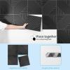 imageArt3d 33Pack 3D Wall Panels for Interior Wall Decor Textured Accent Wall Paneling for Living Room Bedroom TV Wall Background 12quotx12quot BlackBlack