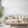 imageArt3d 33Pack 3D Wall Panels for Interior Wall Decor Textured Accent Wall Paneling for Living Room Bedroom TV Wall Background 12quotx12quot BlackWhite