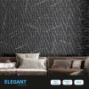 imageArt3d 3D Diamond Design Paneling for Interior Decor Living Room TV Wall Background Bedroom Gaming Setup 118quot x 118quot Black Marble 33 PackBlack Marble