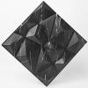 imageArt3d 3D Diamond Design Paneling for Interior Decor Living Room TV Wall Background Bedroom Gaming Setup 118quot x 118quot Black Marble 33 PackBlack Marble