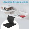 imageArt3d 48 Sets Hook and Loop Tape Sticky Back 4quotx6quot DoubleSided Adhesive StripHeavy Duty WhiteBlack