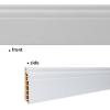 imageArt3d 4Pack Wall Baseboard Molding Trim 8 ft Each HighImpact Polystyrene Skirting Board Durable Paintable ampamp MoistureResistantEasy DIY Installation for Home ampamp Office Total Length 32 ft WhitePure White