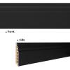 imageArt3d 4Pack Wall Baseboard Molding Trim 8 ft Each HighImpact Polystyrene Skirting Board Durable Paintable ampamp MoistureResistantEasy DIY Installation for Home ampamp Office Total Length 32 ft WhiteBlack