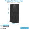 imageArt3d Black Large PVC 3D Wall Panels for Interior Wall Dcor Drop Ceiling Tile 2x4 3D Textured Wavy Wall Panels Decorative Pack of 6 Tiles472quot236quotBlack
