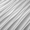 imageArt3d Black Large PVC 3D Wall Panels for Interior Wall Dcor Drop Ceiling Tile 2x4 3D Textured Wavy Wall Panels Decorative Pack of 6 Tiles472quot236quotWhite