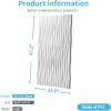 imageArt3d Black Large PVC 3D Wall Panels for Interior Wall Dcor Drop Ceiling Tile 2x4 3D Textured Wavy Wall Panels Decorative Pack of 6 Tiles472quot236quotWhite