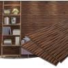 imageArt3d Black Large PVC 3D Wall Panels for Interior Wall Dcor Drop Ceiling Tile 2x4 3D Textured Wavy Wall Panels Decorative Pack of 6 Tiles472quot236quotWalnut