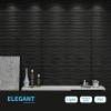 imageArt3d Black Large PVC 3D Wall Panels for Interior Wall Dcor Drop Ceiling Tile 2x4 3D Textured Wavy Wall Panels Decorative Pack of 6 Tiles472quot236quotBlack