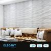 imageArt3d Black Large PVC 3D Wall Panels for Interior Wall Dcor Drop Ceiling Tile 2x4 3D Textured Wavy Wall Panels Decorative Pack of 6 Tiles472quot236quotWhite