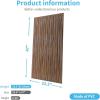 imageArt3d Black Large PVC 3D Wall Panels for Interior Wall Dcor Drop Ceiling Tile 2x4 3D Textured Wavy Wall Panels Decorative Pack of 6 Tiles472quot236quotWalnut