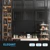 imageArt3d Drop Ceiling Tiles 24x24 Inch 12Pack 48 Sqft  Glue Up PVC Ceiling Tiles 2x2 Ft Decorative Ceiling Panels for Kitchen Living Room Office and Home WhiteSquare Black